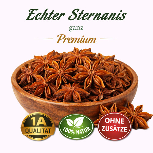 Echter sternanis ganz 430g - sternanis,